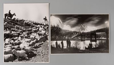 Пресс-фото. Фотограф В. Позденко &laquo;Отары колхоза имени Панфилова на выпасах&raquo; и фотографы Н. 