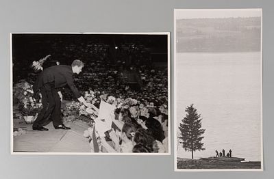 Пресс-фото. Фотограф А. Коньков &laquo;Концерт Вана Клиберна&raquo; и фотограф Е. Загуляев &laquo;На рыбалке&raquo;. 