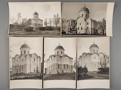 [Из архива архитектора С.Н. Давыдова] Старая Ладога. Собор Успенского монастыря. Послевоенная 