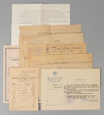 [Репрессированный начальник Особого отдела ОКДВА] Документы, относящиеся к Попову Петру 