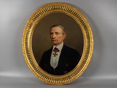 Н/х. Портрет Феликса Антоновича Оношкович-Яцыны. Последняя треть XIX века. Холст, масло. Размер 