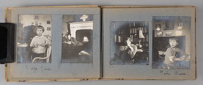 Альбом с фотографиями Ады Ивановны Оношкович-Яцыны с мужем и сыном. Зимний сезон. 1928-1929. В 