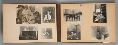 Альбом с фотографиями Ады Ивановны Оношкович-Яцыны с мужем и сыном. Детское село, Московская 