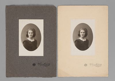 Ада Ивановна Оношкович-Яцына. Фотографии. 2 шт. Две фотографии на паспарту. Фотограф Е. 