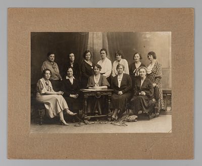 Ада Ивановна Оношкович-Яцына и ее коллеги. Коллективная фотография. 1935. Коллективная 