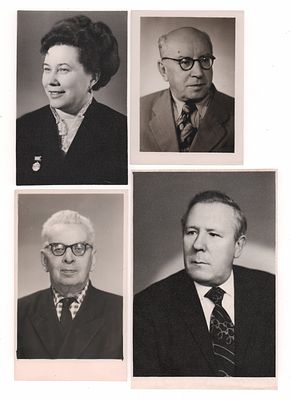 [С дарственными Е.Е. Шведе] А.Г. Лебеденко, М.И. Белов, В.А. Витязева. В. Романович (?). 