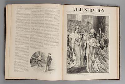 [С коронацией Николая II] [Полугодовая подшивка. На фр. яз.] L’Illustration. Выпуски за 1896 