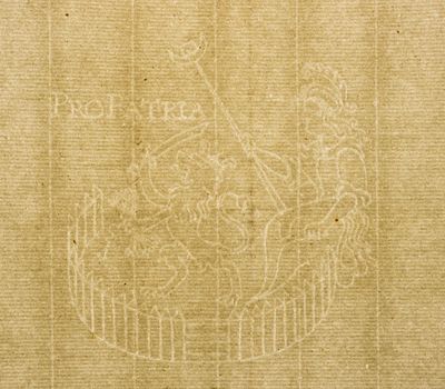 Лист бумаги верже с филигранью &laquo;Pro Patria&raquo;. XIX век. Бумага верже с филигранью &laquo;Pro Patria&raquo;. 