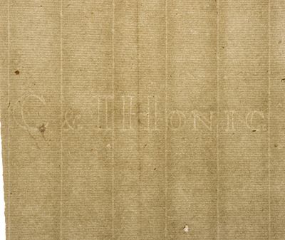 Лист голландской бумаги верже с филигранью. Бумажная фабрика &laquo;Honig&raquo;. Голландия. Конец XVIII- 