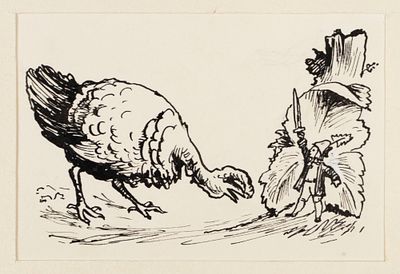 Кабаков И. И. Бибигон и Брундуляк. Оригинал иллюстрации к книге К. Чуковского &laquo;Чудо-дерево и 