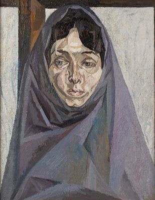 Буров К. П. Портрет монахини. 1980-1990-е гг. Холст, масло. Размер 53х42 см. Хорошее состояние. 