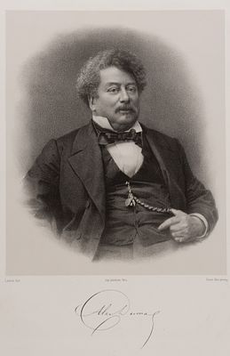 Лафосс А. (литограф), Пети П. (по фотографии), Лемерсье (издатель) Александр Дюма (отец). 