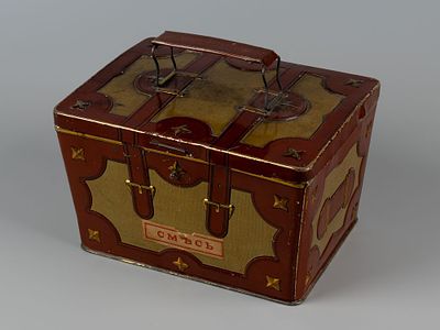 Коробка. Саквояж. Паровая шоколадная и конфектная фабрика Н.Сыромятникова. Санкт-Петербург 