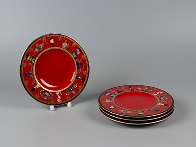 [Саммит БРИКС в Уфе] Тарелки банкетного сервиза. UFA Russia 2015. Художник ZORIKTO. 4 шт. 