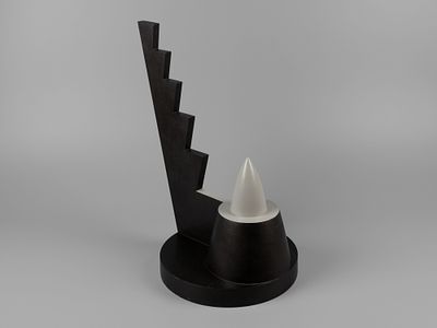 Немухин В.Н. Авторская скульптура. Рождение формы. Германия, 2007 г. Фарфор, роспись. Высота 41 