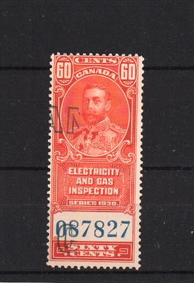 Непочтовая марка Канады. Георг V. 1930 г. Гашеная.