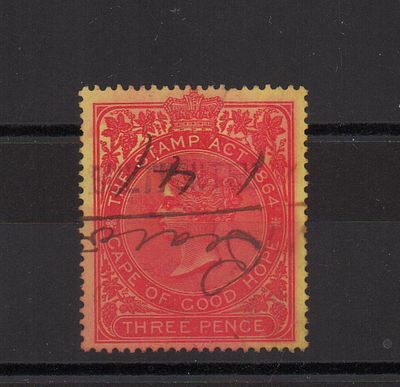 Непочтовая марка Мыса Доброй Надежды. Виктория. Гашеная.