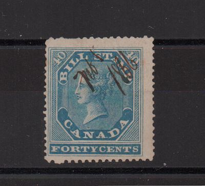 Непочтовая марка Канады. Виктория. Гашеная.