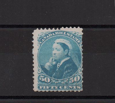 Непочтовая марка Канады. Виктория. Гашеная. Имеются следы реставрации.