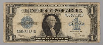 США. 1 доллар 1923 №58485181D. Состояние VG