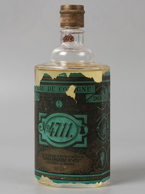 [Любимый аромат Наполеона Бонапарта] Антикварный одеколон №4711 Кельн, Германия Начало ХХ в. Объ 