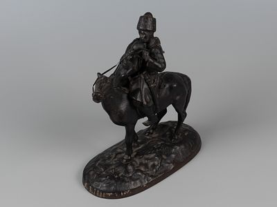 Скульптура. Прощание казака. Авт. В.Ф. Торокин. Формовщик И.С. Мочалин. Касли, 1920-е. Чугун 