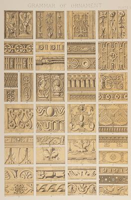 Орнамент Возрождения. Renaissance № 8. Цветная литография. London, 1856. Орнамент Возрождения. 