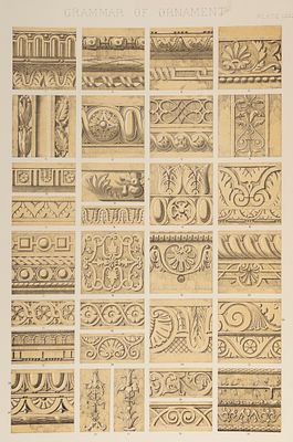 Орнамент Возрождения. Renaissance № 9. Цветная литография. London, 1856. Орнамент Возрождения. 