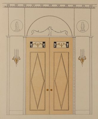 [Школа ИОПХ] Оформление дверного проема. Лист 12 из Сборника работ учащихся школы 