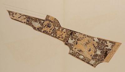 [Школа ИОПХ] Приклад ружья с орнаментом. Лист 28 из Сборника работ учащихся школы 