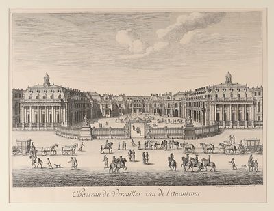 Сильвестр И. Общий вид перестроенного Версальского замка и его новой ограды со стороны первого 