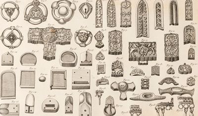 Археологические предметы из собрания Д. Г. Мессершмидта (табл. VII, VIII). Иллюстрация из 