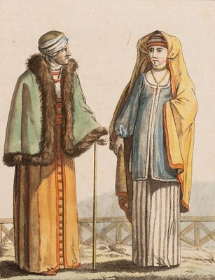 Грассе С.-С. Ж. (под руководством), Лабрусс (по рисунку) Старая женщина и молодая крестьянка. 