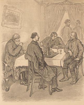 "Что такое коммерция?". Литография из альбома художественно-юмористического журнала &laquo;Стрекоза&raquo;. 