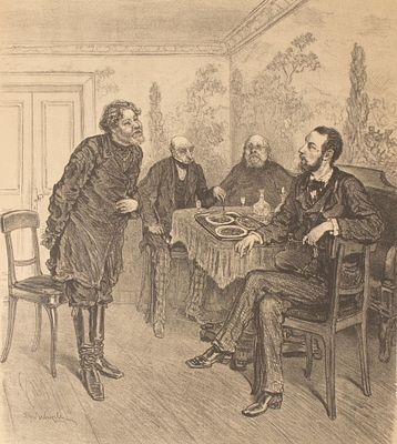 "Охранители". Литография из альбома художественно-юмористического журнала &laquo;Стрекоза&raquo;. 