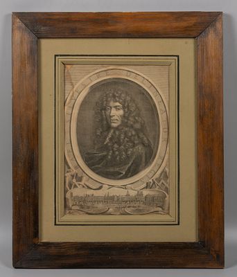 Эделинк Ж. (гравер), Лебрен Ш. (по оригиналу) Портрет гравера Израэля Сильвестра. XVII в. 