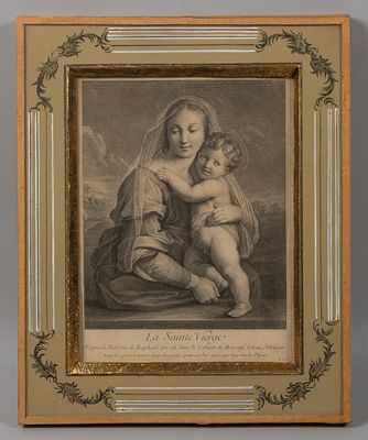 Рафаэль Санти (инвентор), Флипар Ж.-Ш. (гравер) Мадонна Макинтоша (Мадонна с башней). 