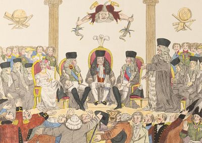 [Из коллекций художника Ю. П. Великанова] Карикатура &laquo;A reception of doctors at Oxford's 