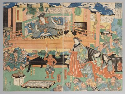 [Из коллекций И. Г. Сановича и С. И. Григорьянца] Утагава Куниёси. Принцесса Такияша 