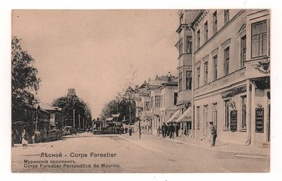 Лесной. Муринский проспект. Открытка начала ХХ в. Издание "Ришар" Ст.Петербург №912. 