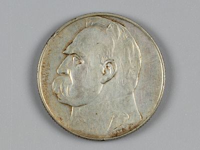 Польша. 5 злотых Пилсудский 1936 XF. Состояние XF