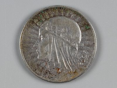 Польша. 5 злотых Ядвига 1933 XF-. Состояние XF-