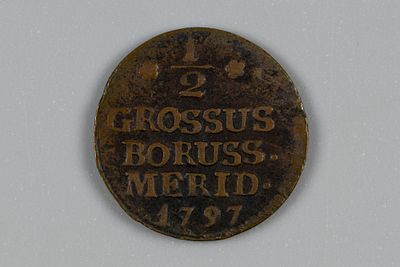 Польша, Южная Пруссия. 1/2 гроша 1797 VF. Состояние VF