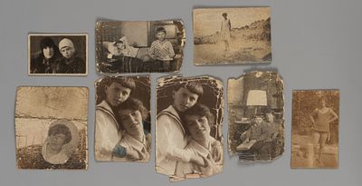 Ада Оношкович-Яцына с сыном Николаем. Фотографии. 1920-1930-е. 8 шт. Разных форматов. 