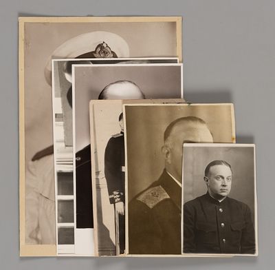 Евгений Евгеньевич Шведе в форме. Фотографии. 1930-1970-е. 6 шт. Разных форматов. На некоторых 