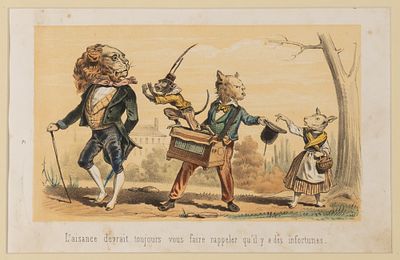 Шерер Л. Карикатура из серии &laquo;Les D&eacute;lassements comiques&raquo;. Середина XIX века. Бумага, тоновая 