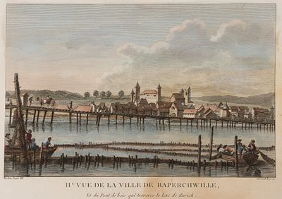 Фессар М. (гравер), Ле Барбье Ж. Ж. Ф.Ст. (инвентор) II-й вид на город Рапершвиль. Иллюстрация 