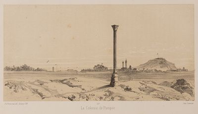 Эстурмель Ж. Колонна в Помпеях. Иллюстрация из &laquo;Дневника путешествия на Восток&raquo;. 1844. Бумага 