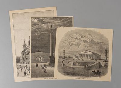 Виды Санкт-Петербурга. Спас на Крови, Стрелка Васильевского острова, Александровская колонна. 