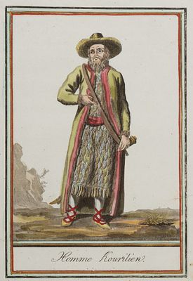 Грассе С.-С. Ж. Курильский мужчина. Из серии &laquo;Костюмы разных стран&raquo;. 2 листа. Последняя 